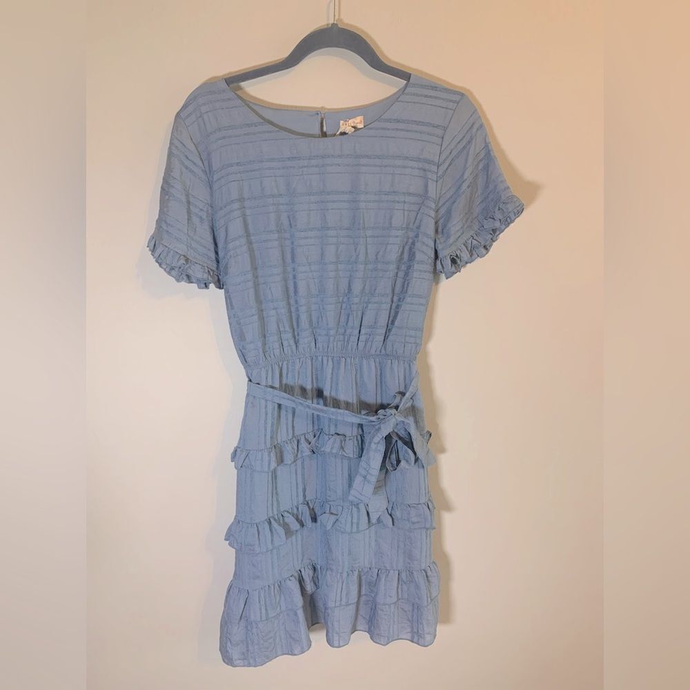 NWT HEM & Thread blue ruffle dress size M‎
